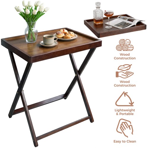 Wooden folding table - folding, outdoor