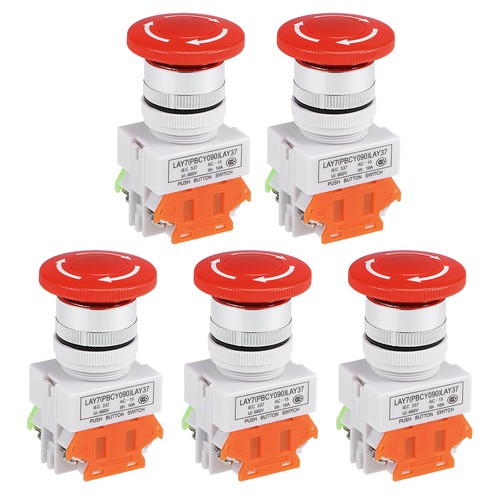 22mm mushroom latching - 5x,