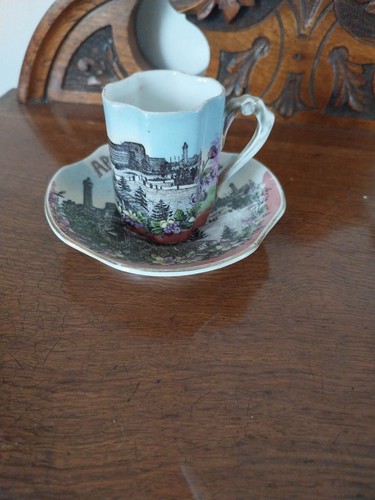Austrian porcelain cup and - porcelain,