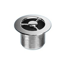  McAlpine S/GRID-25PB-CP Chrome Plated Sink Overflow Plain Grid Cover