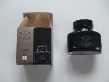 Vintage bottle quink black - bottle, of