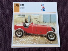 ERA, A-Type,   1934,   Competition Class Car,  G.B.,Collectors Card