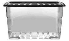 1x 80 Litre Curver Storage Boxes With Lid Underbed Clear Plastic Home Organizer