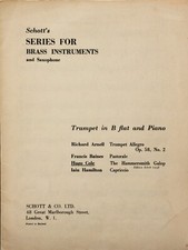 The Hammersmith gallop By Hugo Cole for B flat Trumpet and Piano