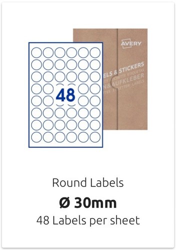 Sheets avery stickers - 10,