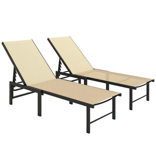 Outsunny sun loungers set - sun,