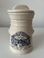Cheese Pot, Ceramic, Mature Blue Stilton, Long Clawson EMPTY