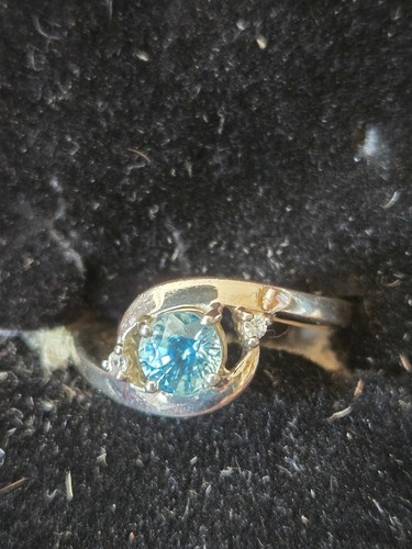 Diamonique ring faux blue - ring,
