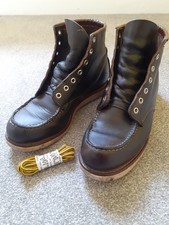 MENS RED WING BOOTS . size 41.5 Dark Brown . used.