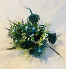 Blue Thistle And Dark Peacock