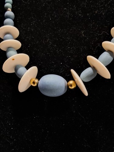 Vtg blue white - vtg, beaded
