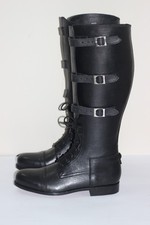 Men Tall Ankle Laces+3 Buckles