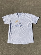 Distressed Vintage 1999 Ford Motor Company Diversity Art T Shirt White Size L