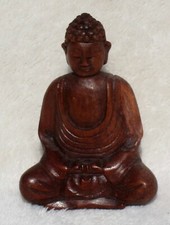 Wooden seated buddha 10cm - buddha,