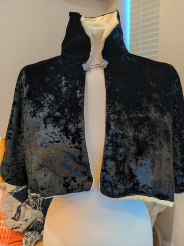Antique victorian black velvet - antique,