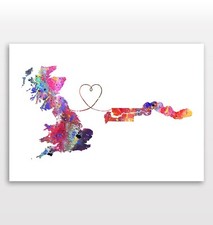 Britain to Gambia Watercolour
