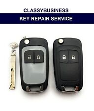 2 Button Case Shell for Vauxhall Astra Insignia Adam Remote Flip Key Fob Repair