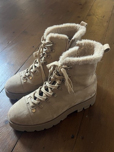 Womens beige winter fluffy - womens,