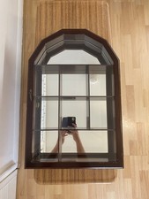 Beautiful Vintage 4 Tier Curio Cabinet Showcase Display Shelf With Glass Front