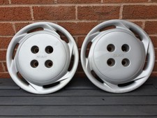 Pair of Fiat Punto Mk1 13" Wheel Trims Genuine Original Hub Caps