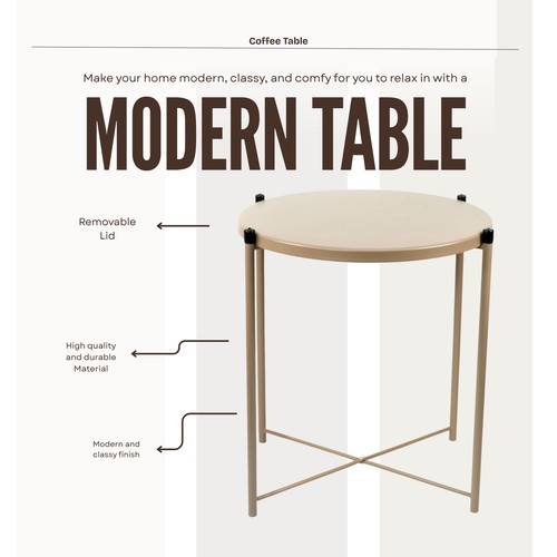 Coffee table round side stand - round,