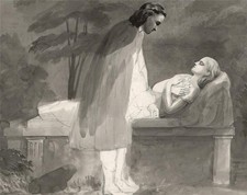 Pre-Raphaelite Style - Victorian Watercolour Painting - 19th Century