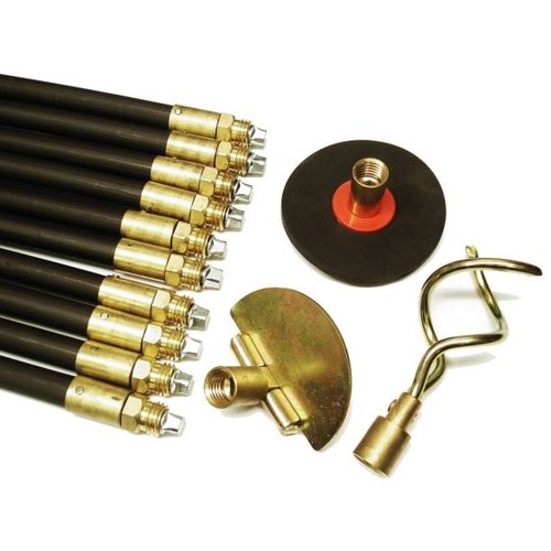 Drain rod set lock fast - set,