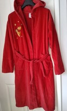 SOFT AND COSY  DISNEY RED  COTTON  GOWN WITH HOOD   SIZE   13-14 YRS