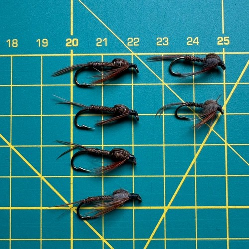 Vintage trout flies - 6,