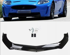 For Jaguar F-TYPE XK Gloss Black Front Bumper Lip Splitter Spoiler Chin Body Kit