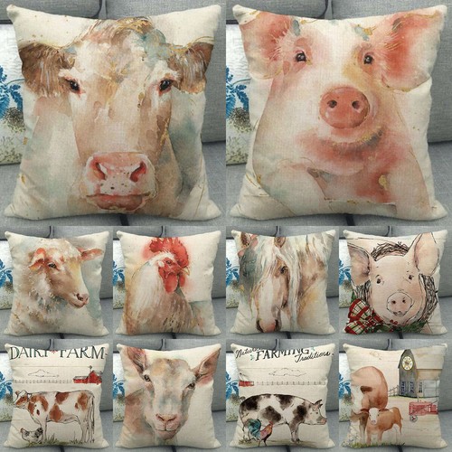 Hand painted pig lamb - painted, sofa