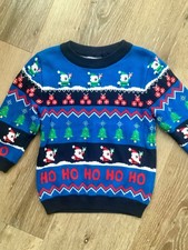 NEXT Baby Boys Christmas Festive Fair Isle Knit Jumper Age 9-12 Months