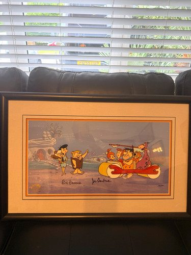 Hanna barbera signed framed - hanna-barbera,