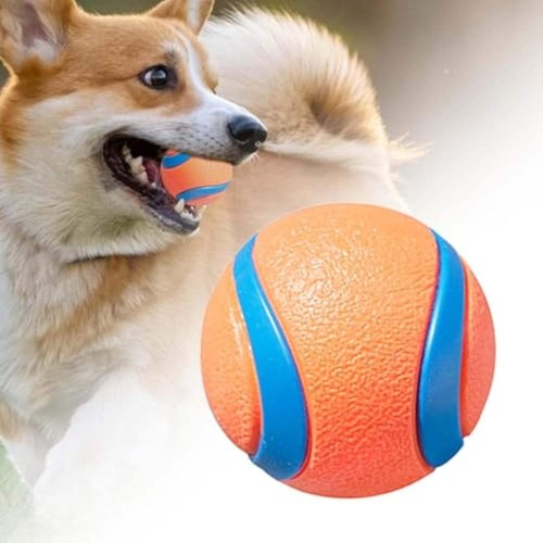 Bouncy puppy rubber dog balls - rubber,