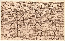 PC SURREY MAP POSTCARD ENGLAND (u4150)