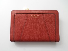 RADLEY - WOOD STREET 2.0 -  DARK RED  - MEDIUM BIFOLD ZIP TOP PURSE -  RRP £69