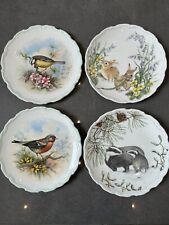 Royal Albert Plates THE COUNTRY WALK and THE WOODLAND BIRDS COLLECTION Set of 4 