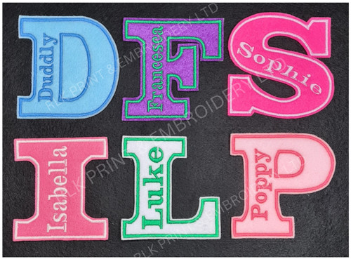 Personalised embroidered name - embroidered,