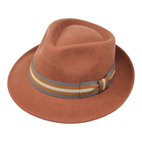 Premium felt teardrop fedora - felt,
