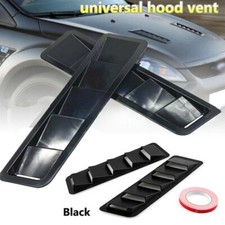 2x ABS Gloss Black Car Air