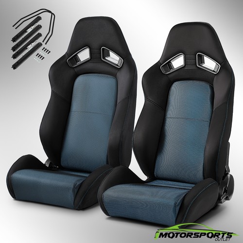 Universal black blue fabric - black+blue,