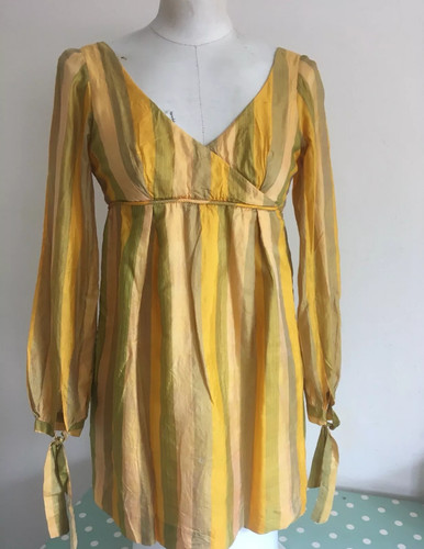 True vintage yellow - vintage, stripe