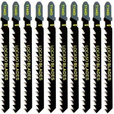 10pcs Jigsaw Blade Set T-Slot Fitting Jig Saw Plastic Wood T144D fit Bosch UK