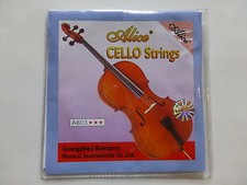 CELLO STRINGS, 4/4 FULL SET, NICELY PACKAGED, GREAT TONE, BY ALICE, UK SELLER!