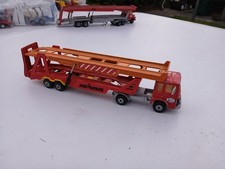 Majorette Saviem Truck Trailer Auto Transporter .