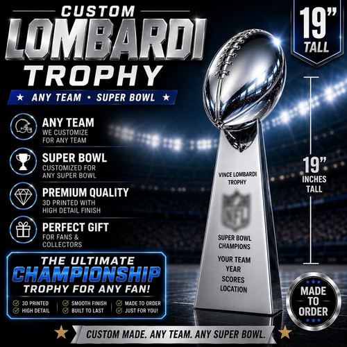 Superbowl custom trophy - 19”,
