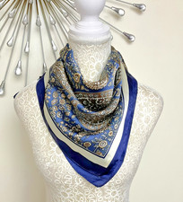 TK Maxx Navy & Gold Paisley