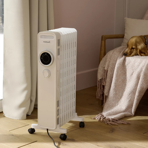 White oil filled radiator - white,