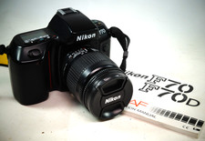 Nikon F70 35mm SLR Fitted With Nikkor 28-80mm Zoom Lens + Handbook. GWO.