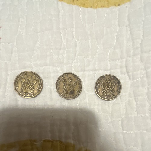British threepence coins lot - threepence,